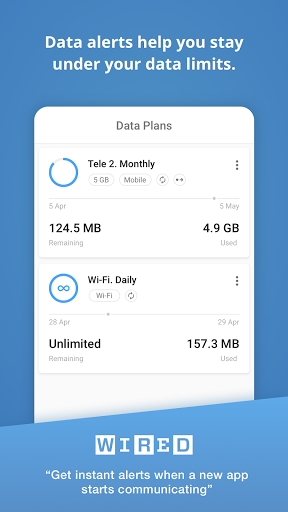 GlassWire Data Usage Monitor ekran görüntüsü