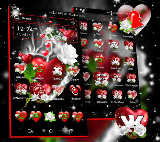Love Heart Launcher Theme ekran görüntüsü