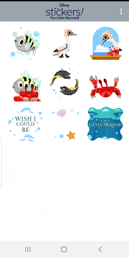 The Little Mermaid Stickers ekran görüntüsü