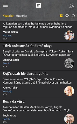 Köşe Yazıları ve Yazarlar ekran görüntüsü