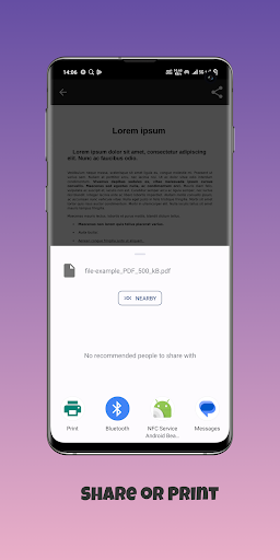 PDF Reader ekran görüntüsü