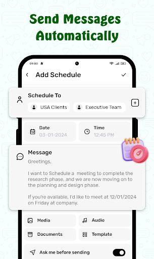 Message Scheduler for Business ekran görüntüsü