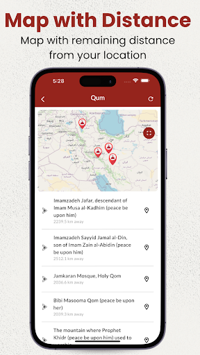 Ziarat Finder ekran görüntüsü