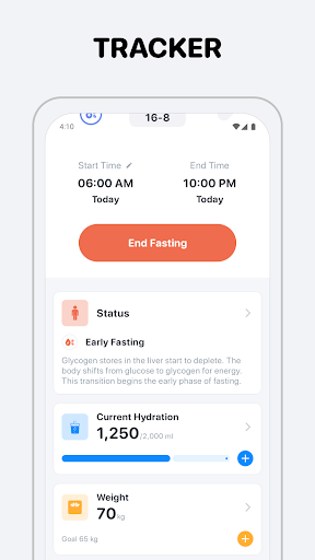 Fasting Tracker: FastMinder ekran görüntüsü