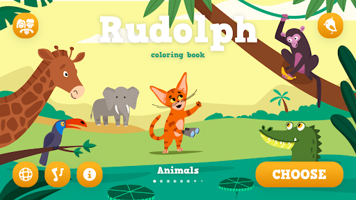Rudolph: Coloring book ekran görüntüsü