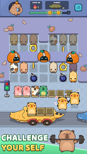 Capybara Out: Bus Jam Puzzle ekran görüntüsü