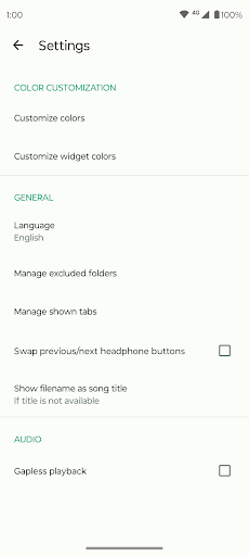 Fossify Music Player ekran görüntüsü