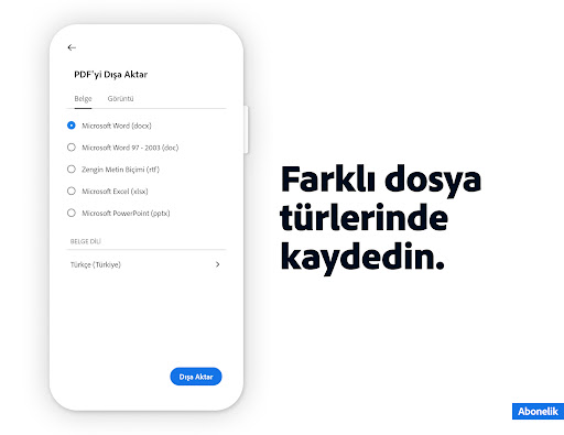 Adobe Acrobat Reader: PDF açma ekran görüntüsü