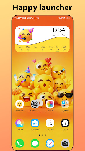 Happy Launcher:Smile,fun emoji ekran görüntüsü