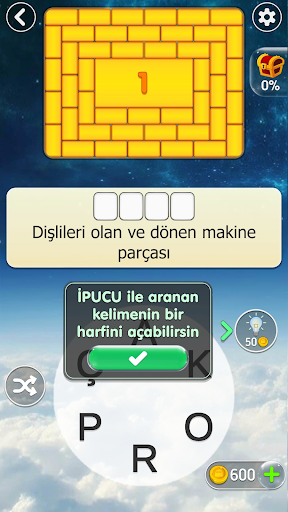Kelime Oyunu WFF - Bulmaca ekran görüntüsü
