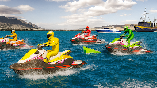 Water Jetski Boat Racing Stunt ekran görüntüsü