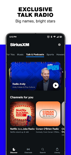 SiriusXM: Music, Sports & News ekran görüntüsü