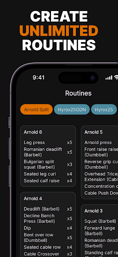 Gym log - Strive ekran görüntüsü