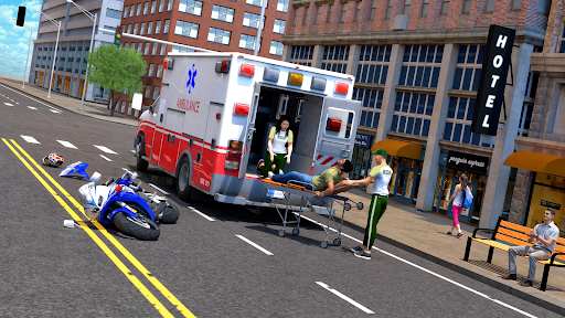Ambulance Games Rescue Sims 3D ekran görüntüsü