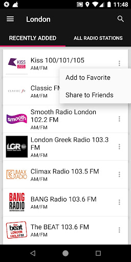 London Radio Stations ekran görüntüsü