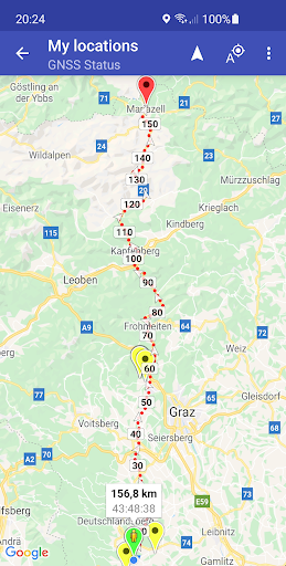 GNSS Status (GPS Test) ekran görüntüsü