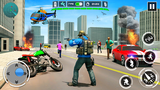 Police Car Chase - Crime City ekran görüntüsü