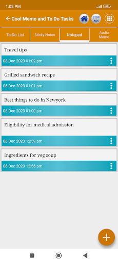 Memo Notes & To Do Tasks Diary ekran görüntüsü