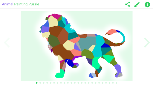 3P Animal Painting Puzzle ekran görüntüsü