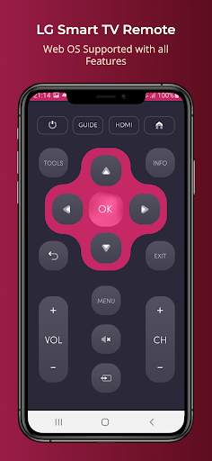 LG Universal TV Remote ekran görüntüsü
