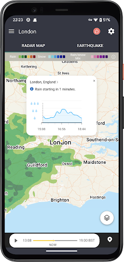 Radar Map & Earthquake Monitor ekran görüntüsü