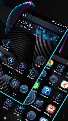Cool Black Launcher Theme ekran görüntüsü