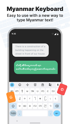 Zawgyi Myanmar keyboard ekran görüntüsü