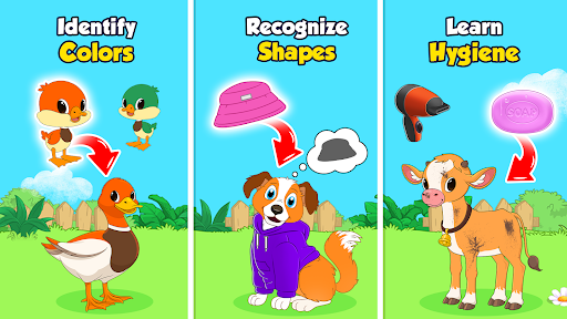 Farm animal games for kids 2-5 ekran görüntüsü