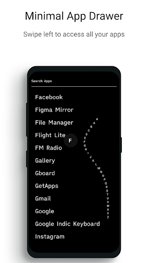 Indistract Minimalist Launcher ekran görüntüsü