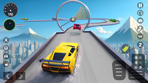 Flying Car Stunt Game ekran görüntüsü