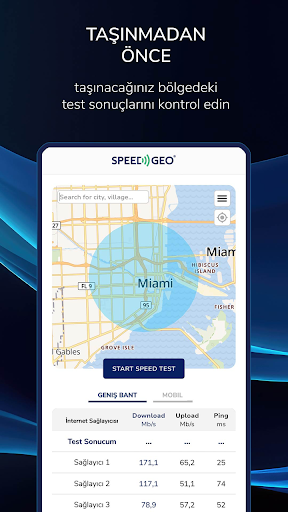 Hız Testi: Speed Test SpeedGeo ekran görüntüsü