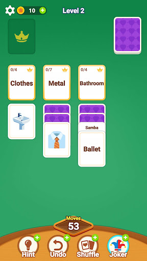 Card Sort Jam-Word Association ekran görüntüsü