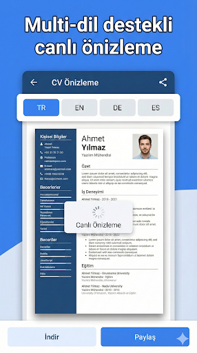 CV Oluşturma Asistanı ekran görüntüsü
