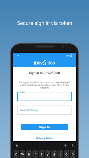 IDrive 360 Mobile Backup ekran görüntüsü