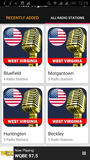 West Virginia Radio Stations ekran görüntüsü