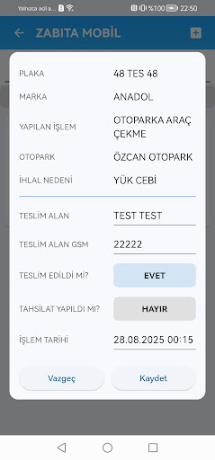 Zabıta Mobil ekran görüntüsü