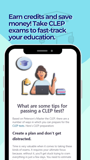 CLEP Practice Test ekran görüntüsü