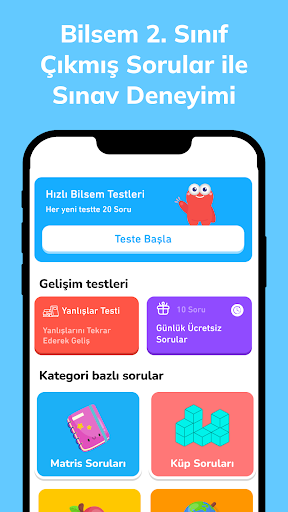 2.Sınıf Bilsem Sınavı Hazırlık ekran görüntüsü