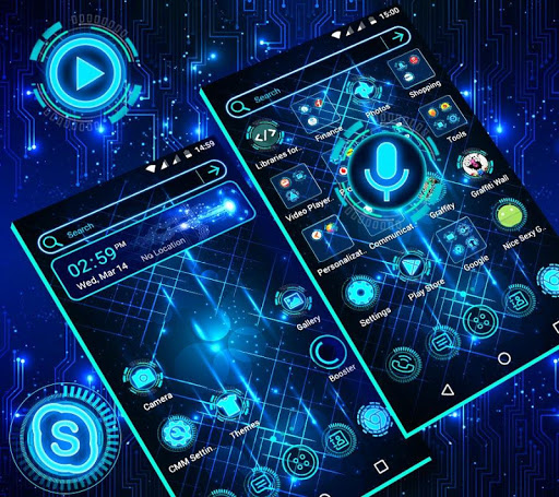 Technology Launcher Theme ekran görüntüsü
