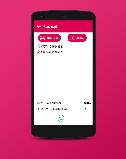 Read card mobile Recharge ekran görüntüsü