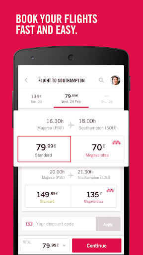 Volotea ekran görüntüsü