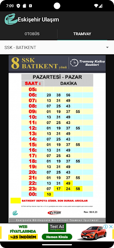 Eskişehir Otobüs ve Tramvay ekran görüntüsü