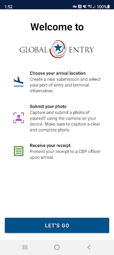 Global Entry ekran görüntüsü