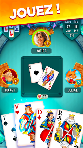 Belote & Coinche, jeu en ligne ekran görüntüsü