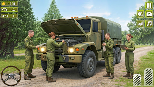 US Army Truck 3D Military Game ekran görüntüsü
