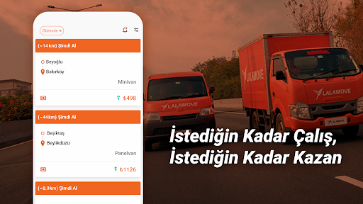 Lalamove Sürücüsü ekran görüntüsü
