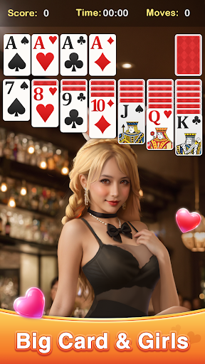 Solitaire Girls: Card Games ekran görüntüsü