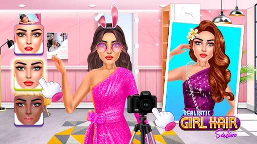 Realistic Girl Hair Salon ekran görüntüsü