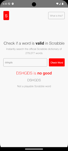 Scrabble Checker App ekran görüntüsü