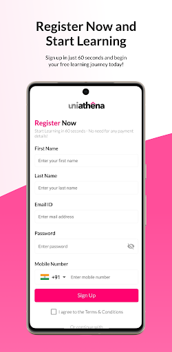 UniAthena Short Course ekran görüntüsü